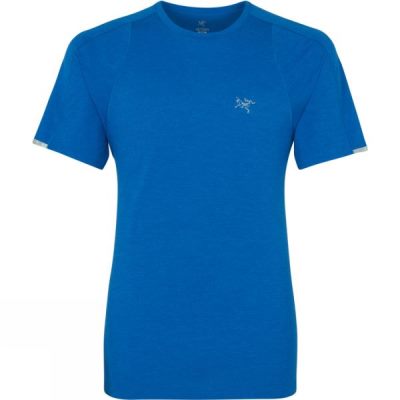 Crew Arc'teryx Cormac Manga Corta Hombre Azules - Chile CJV291578